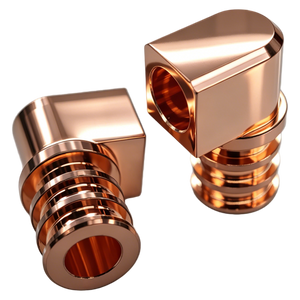 Liquid-cooled server turn-milled Parts-Copper L connector